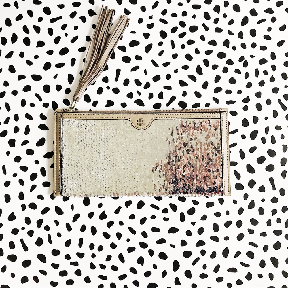 Tory Burch Sequin Wristlet / Clutch